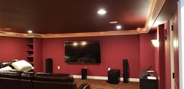Basement Home Theater Nova Finishing - What Color Should You Paint A Media Room